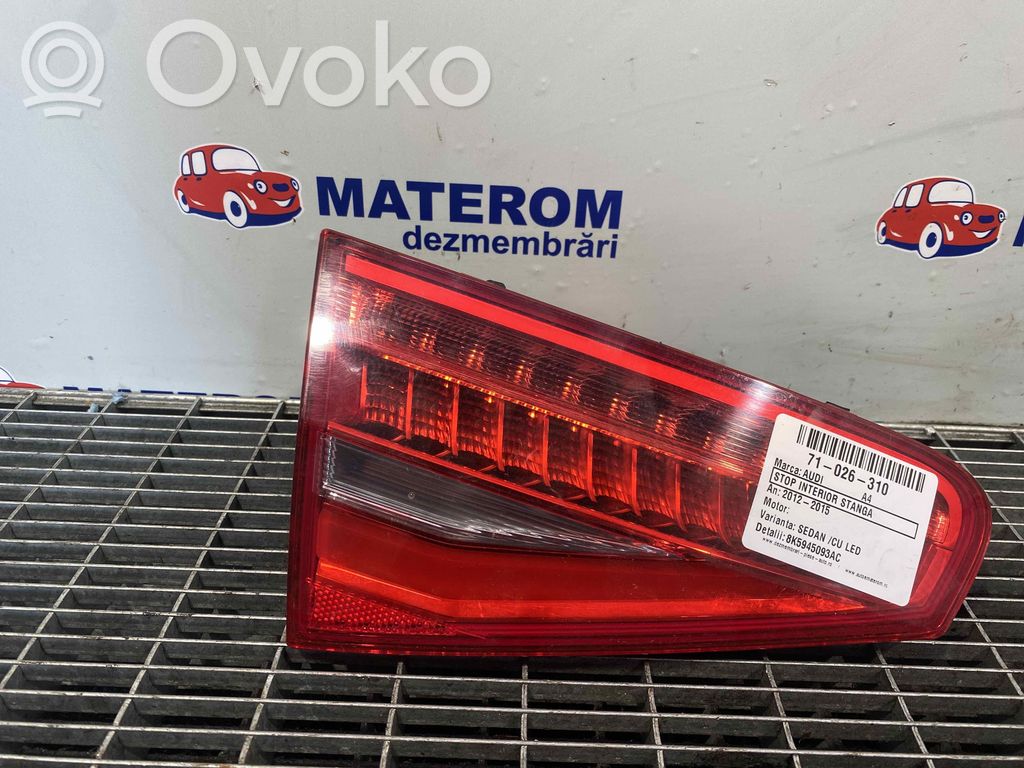 Audi A4 S4 B8 8K Lampă spate în caroserie 