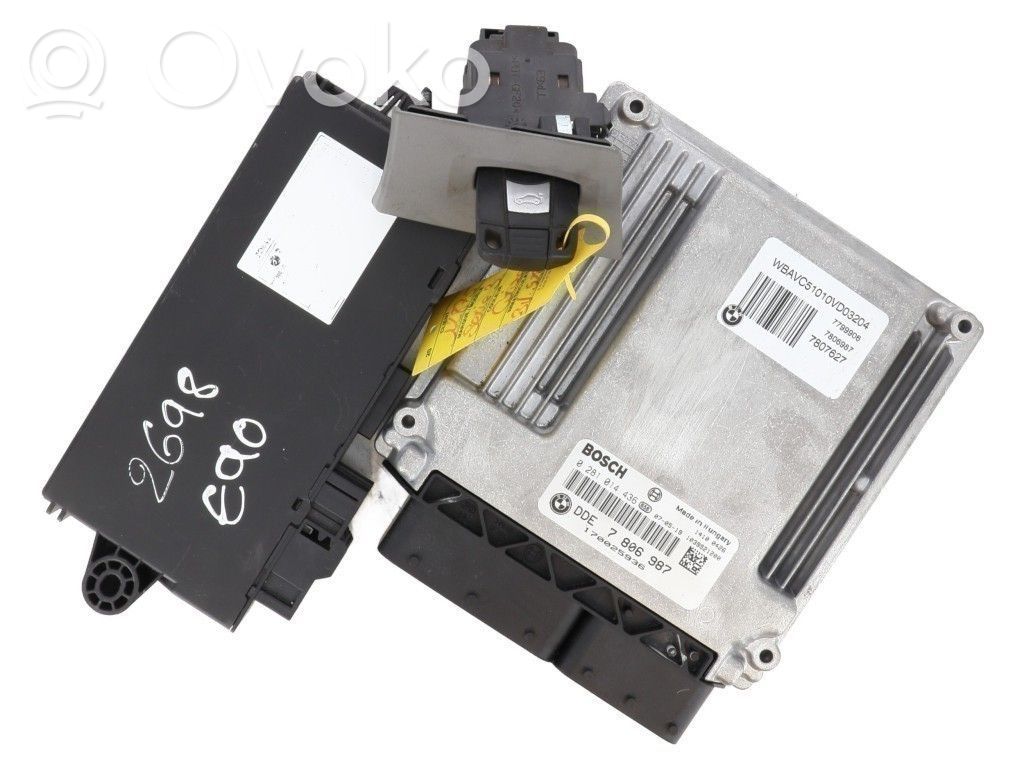 BMW 3 E90 E91 Kit centralina motore ECU e serratura 