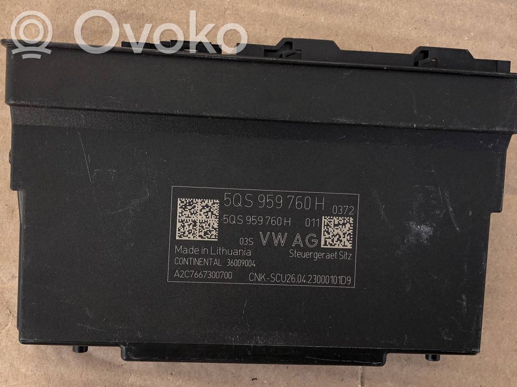 Skoda Superb B9 Module de commande de siège 
