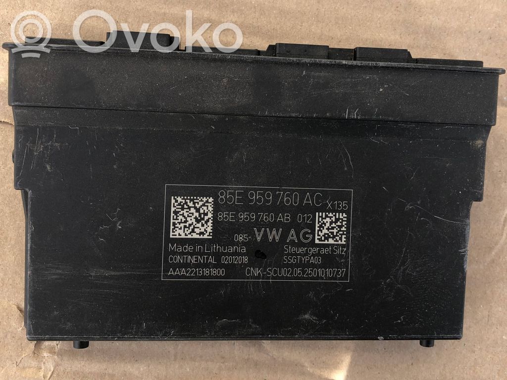 Seat control module   85E959760AC