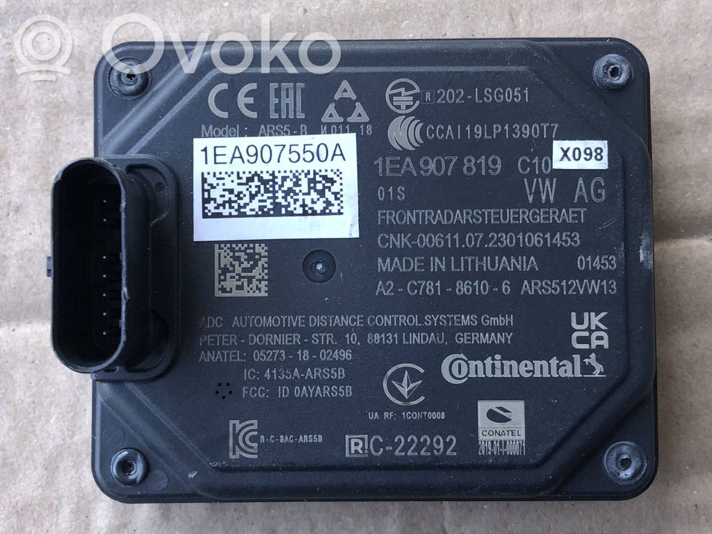 Volkswagen ID.3 Distronic-anturi, tutka 