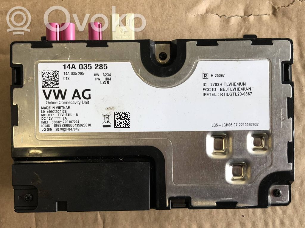 Unidad de control/módulo de bluetooth   14A035285