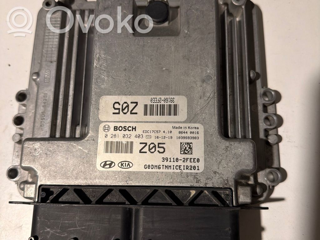 Engine control unit/module ECU   391102FEE0,0334709J68,EDC17C57,0281032403