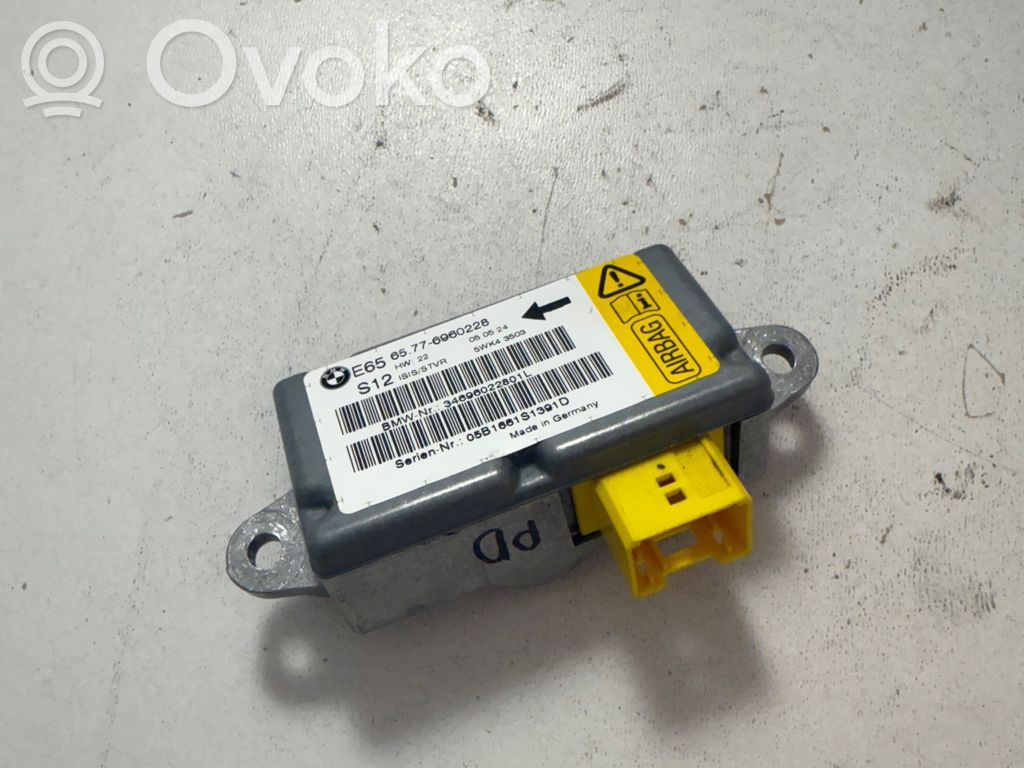 BMW 7 E65 E66 Airbagsensor Crashsensor Drucksensor 