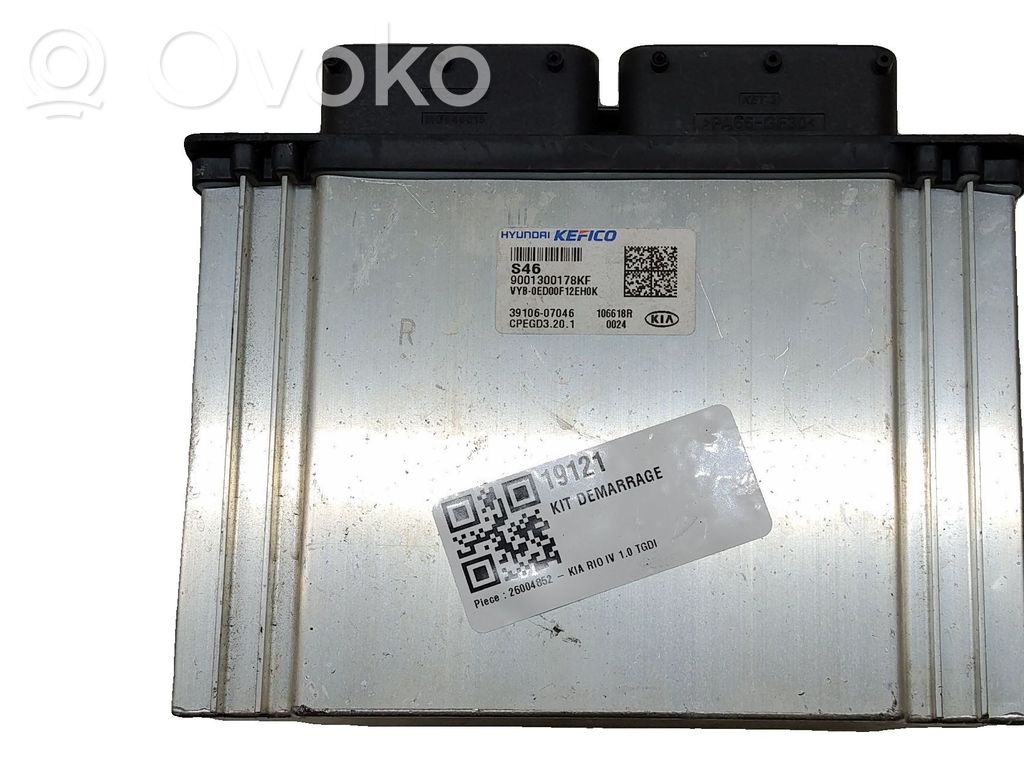 KIA Rio Kit centralina motore ECU e serratura 