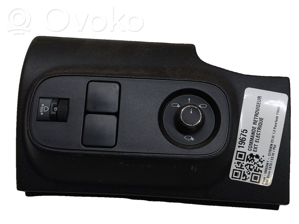 Wing mirror switch   9812848877,19675,38663541,VDMS15