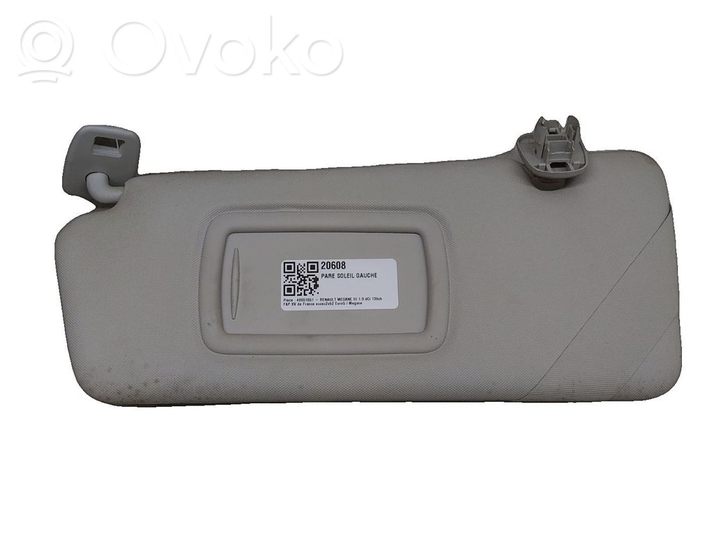 Renault Megane III Osłona przeciwsłoneczna 
