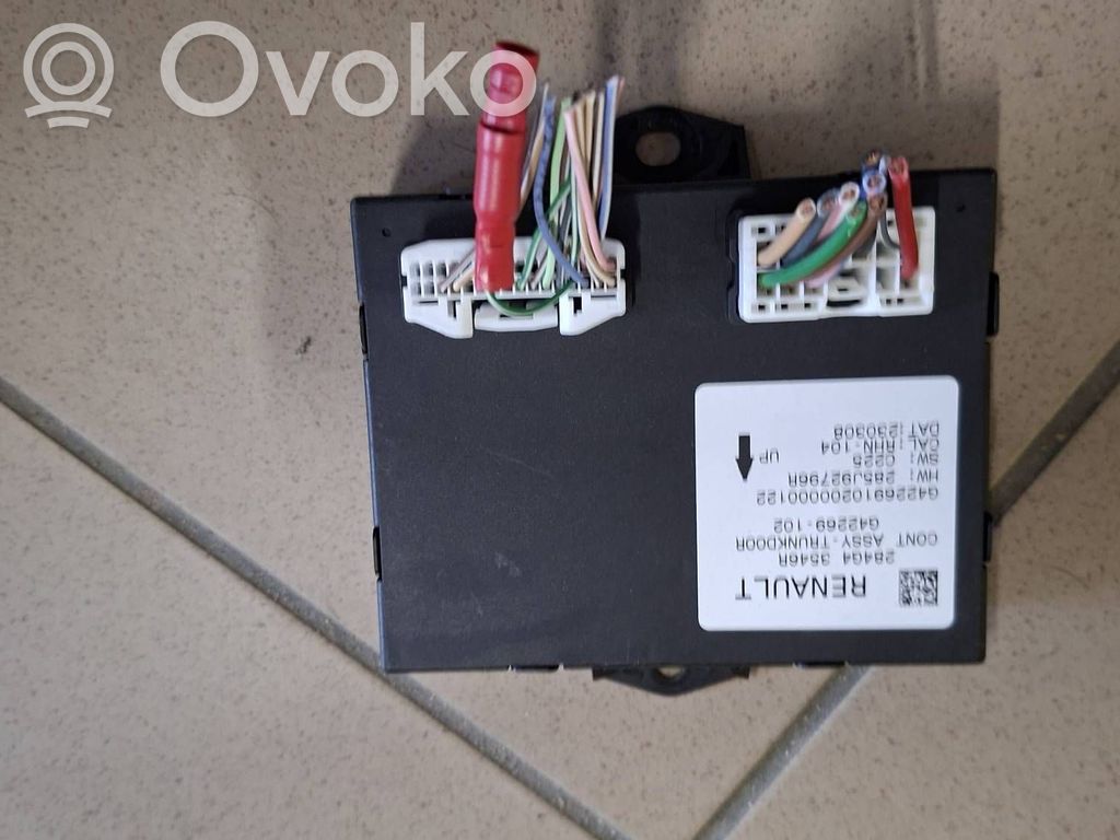 Tailgate/trunk control unit/module   284G43546R,285J92796R,G42269102