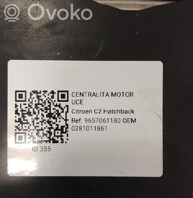 Unidad de control/módulo del motor   0281011861,9657061180