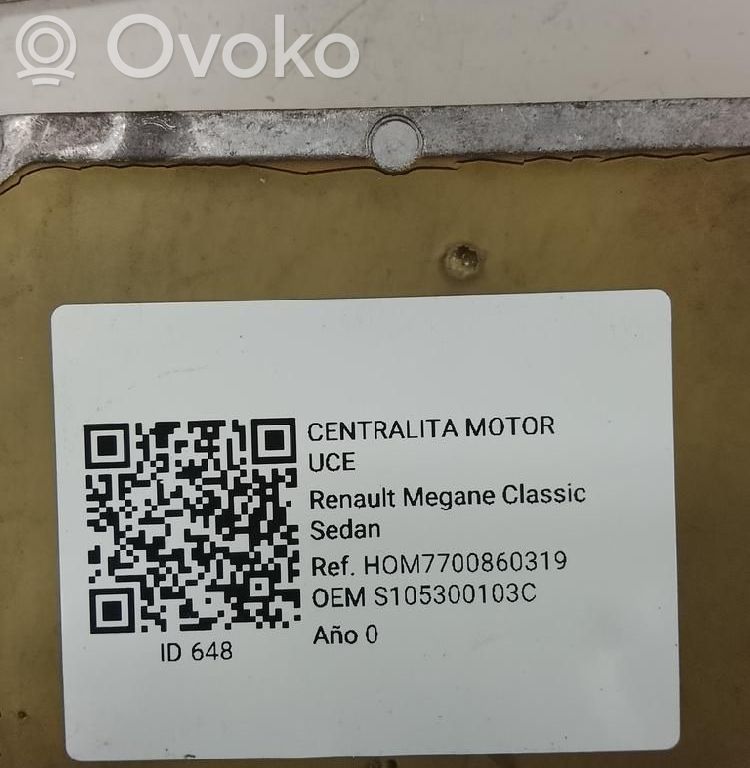 Renault Megane I Engine control unit/module 