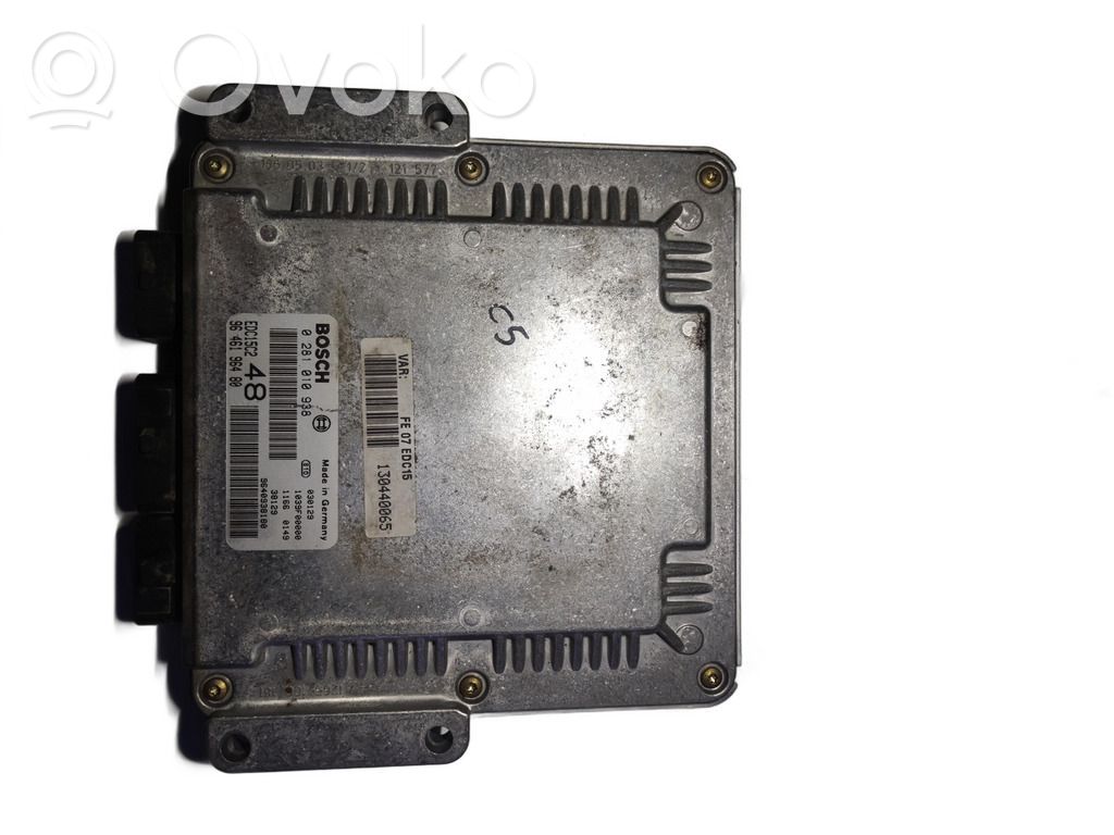 Unidad de control/módulo del motor   0281010938,9646196480