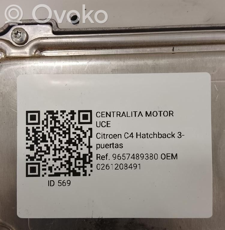 Engine control unit/module   0261208491,9657489380
