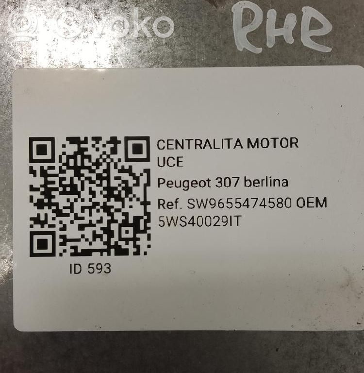 Engine control unit/module   5WS40029IT