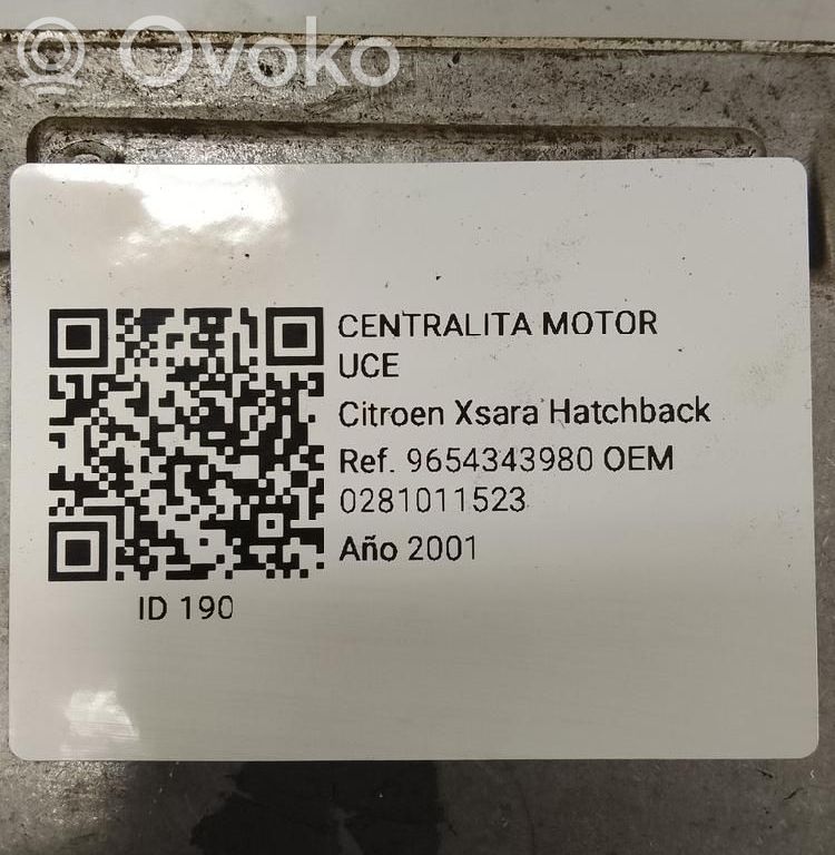 Citroen Xsara Engine control unit/module 