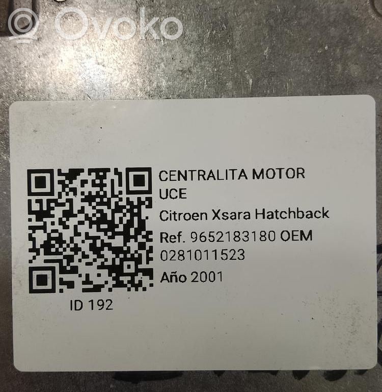 Citroen Xsara Engine control unit/module 