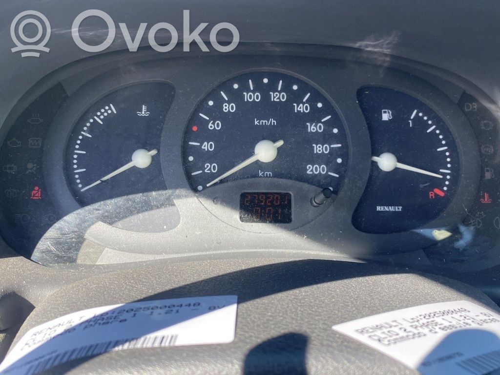 Renault Clio II Geschwindigkeitsmesser Cockpit 