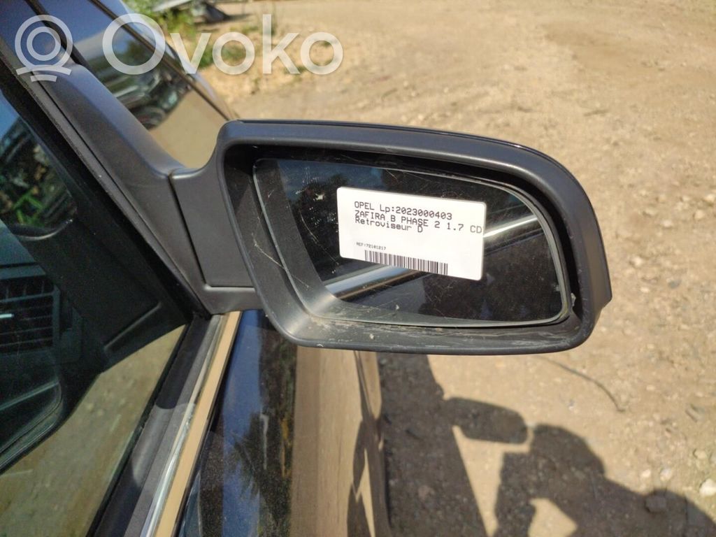 Opel Zafira B Espejo lateral manual 