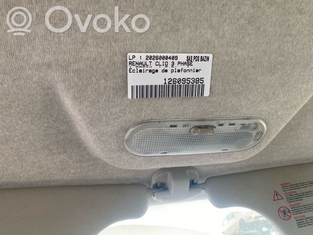 Renault Clio III Lampă scaun față 