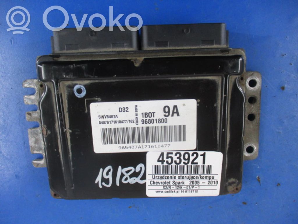 Chevrolet Spark Unité de commande, module ECU de moteur 