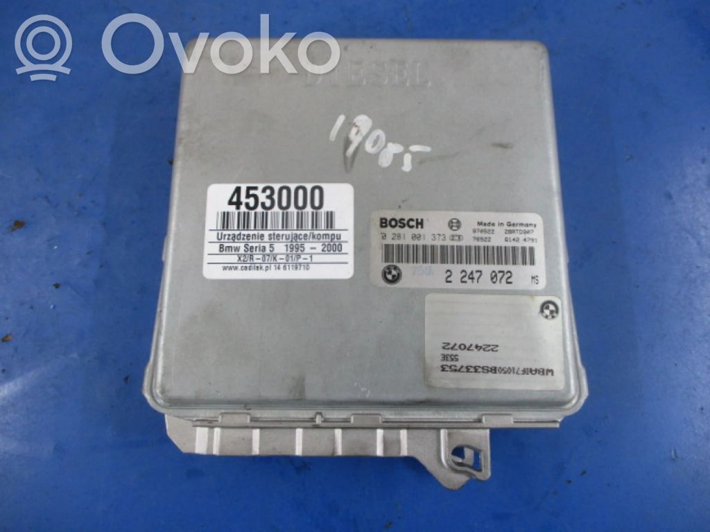 BMW 5 E39 Unité de commande, module ECU de moteur 