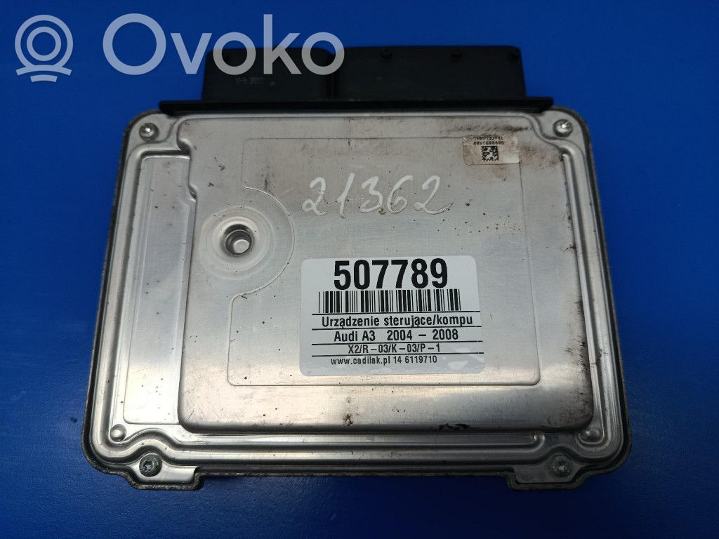 Audi A3 S3 A3 Sportback 8P Unidad de control/módulo ECU del motor 