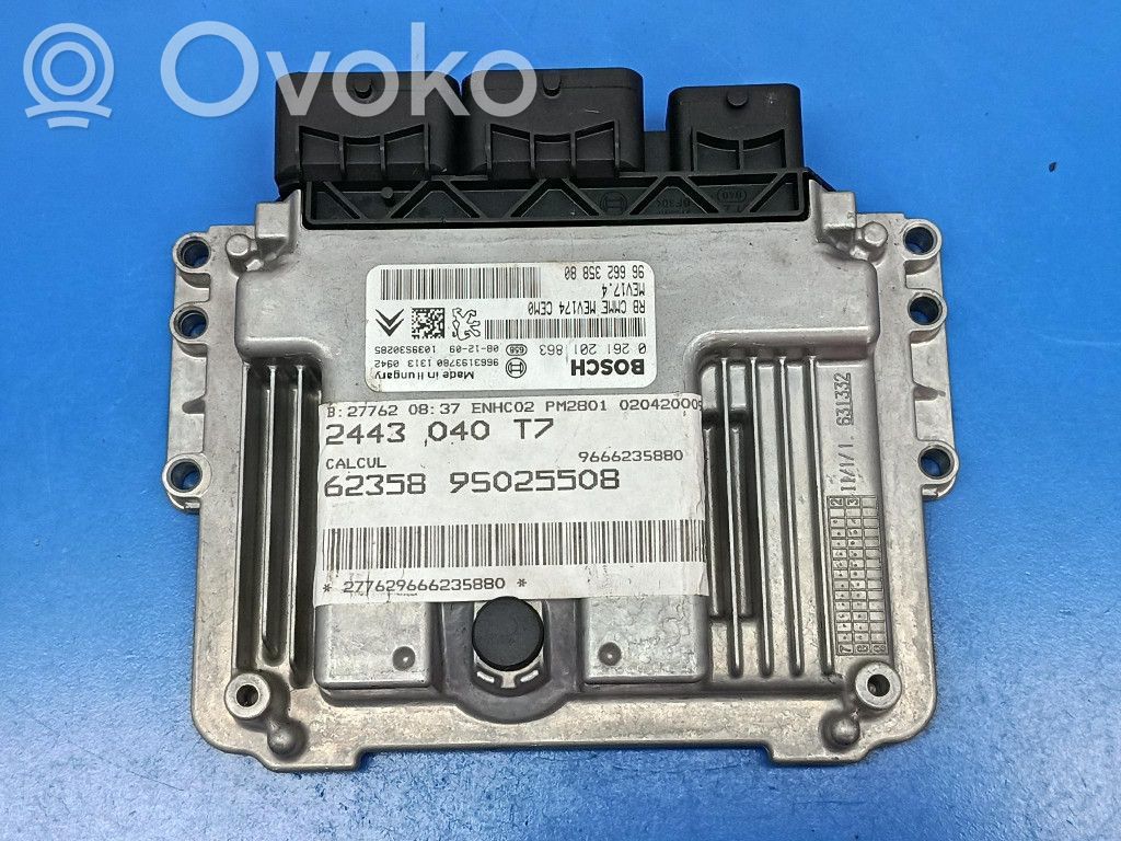 Engine control unit/module ECU   9666235880,9666235880