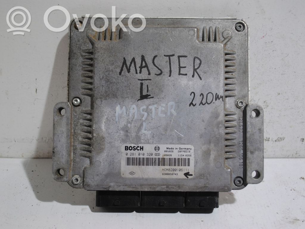 Opel Movano A Sterownik / Moduł ECU 