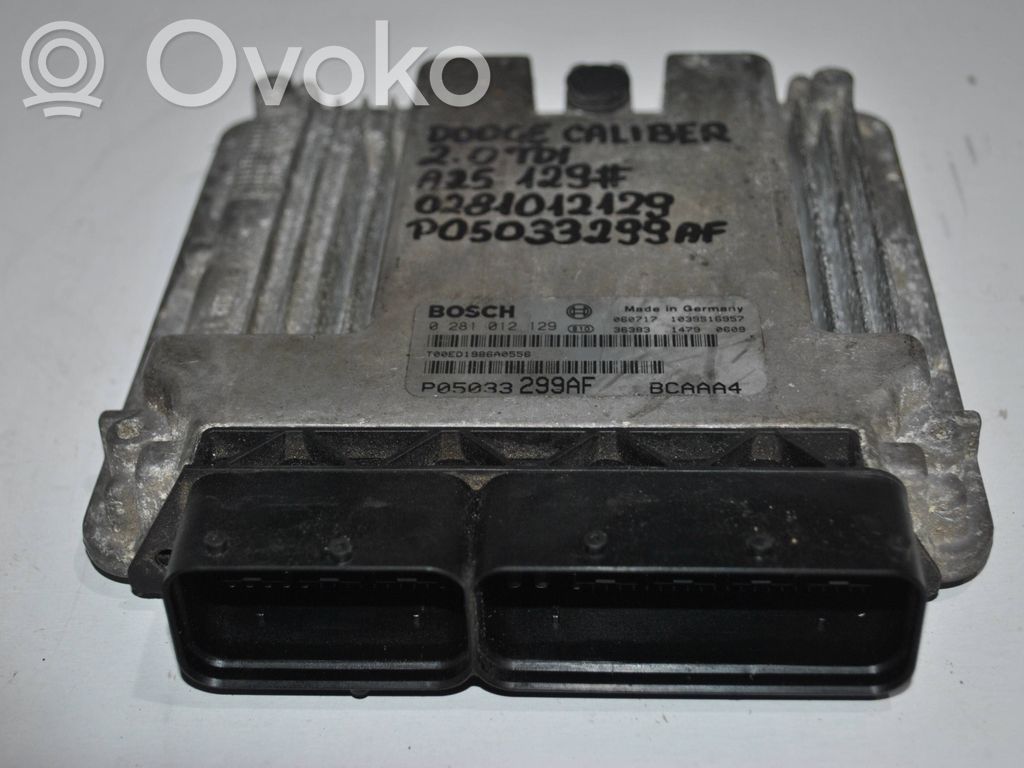 Engine control unit/module   0281012129,P05033299AF