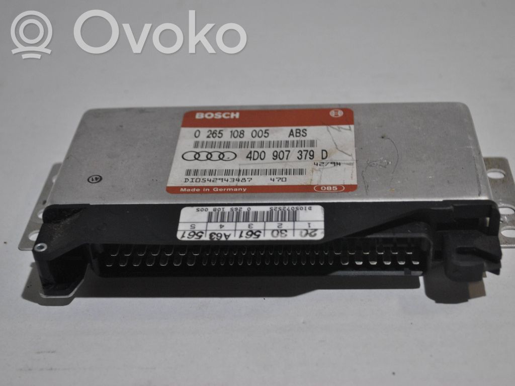 ABS control unit/module   0265108005,4D0907379D,DI0542943487