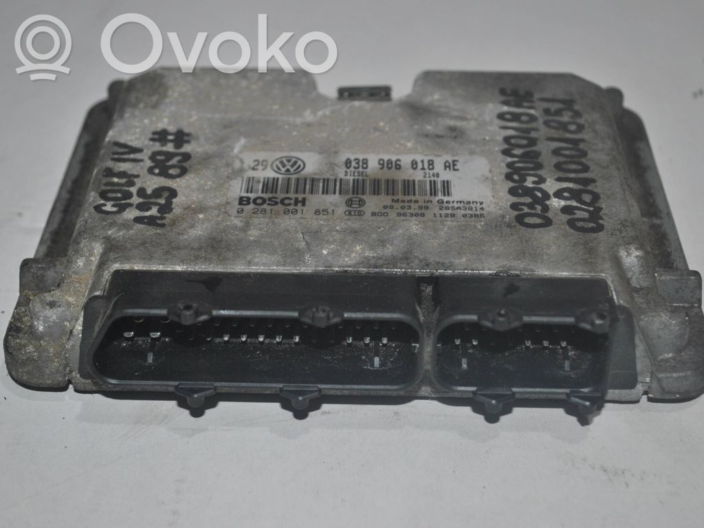 Engine control unit/module   038906018AE,0281001851,28SA3814