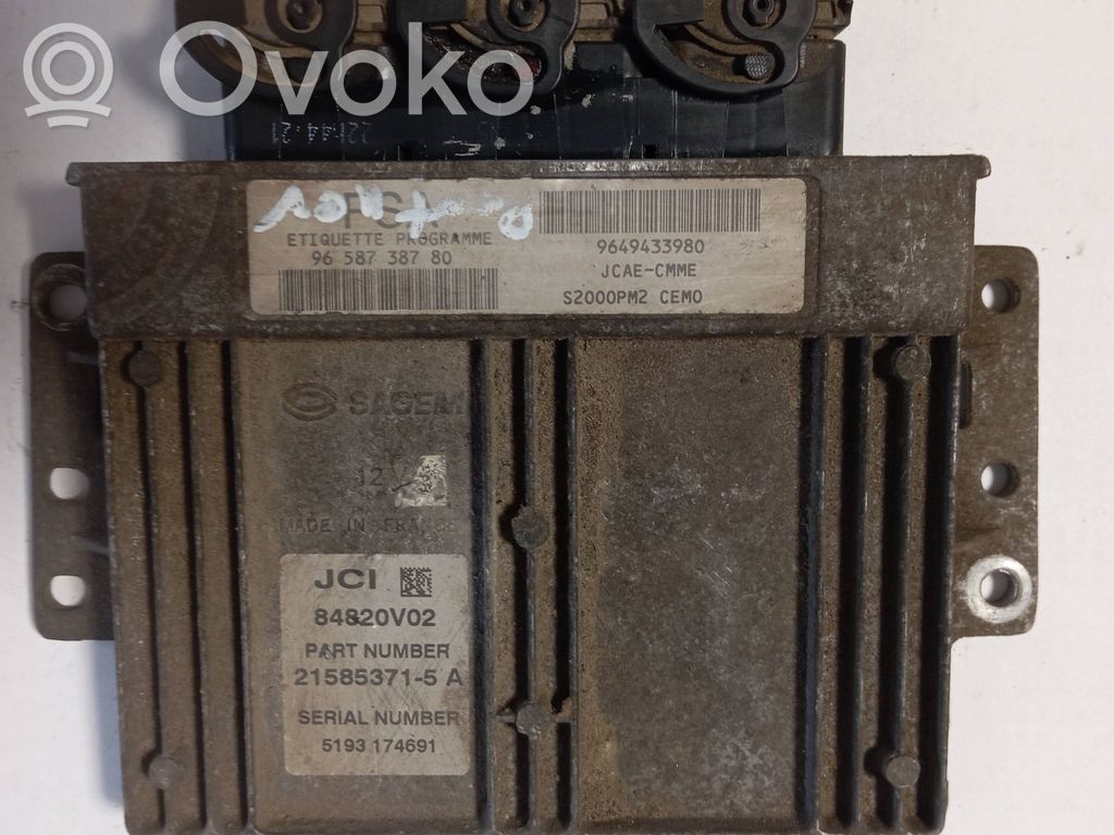 Citroen Berlingo Engine control unit/module ECU 