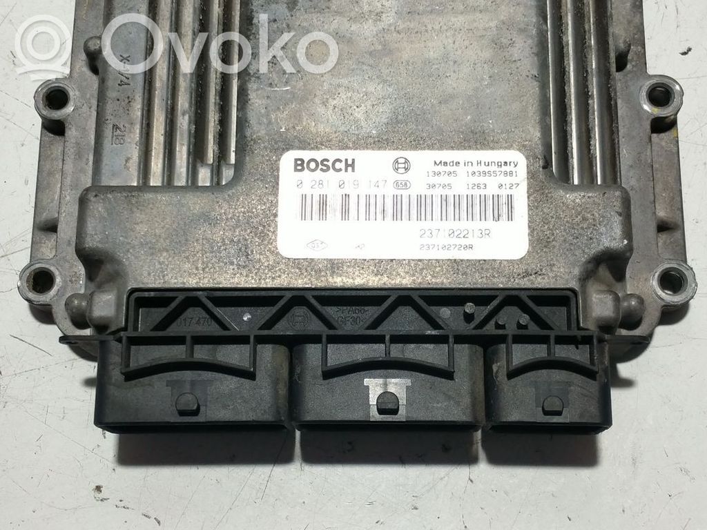 Engine control unit/module ECU   0281019147,237102213R,23710270R