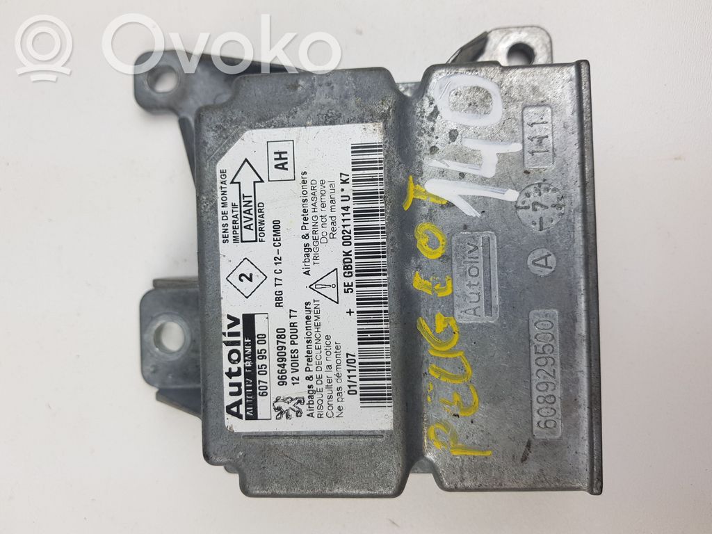 Peugeot 308 Airbag control unit/module 