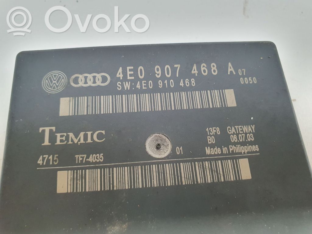 Other control units/modules   4E0907468A,4E0907468
