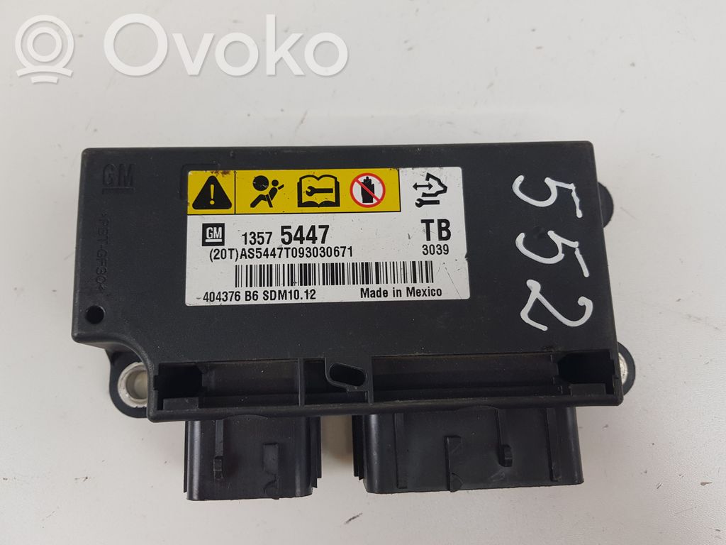 Opel Insignia A Module de contrôle airbag 
