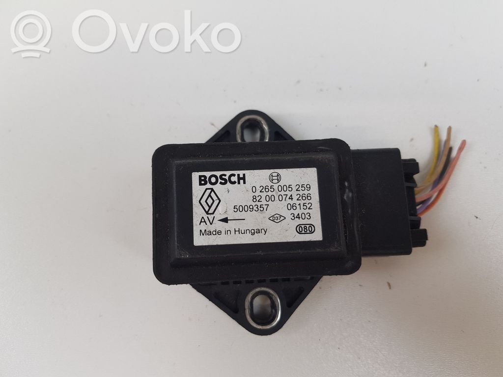 ESP acceleration yaw rate sensor   0265005259,8200074266
