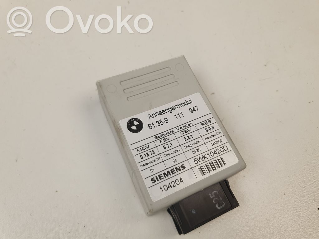 BMW 5 E60 E61 Piekabes āķa vadības bloks 