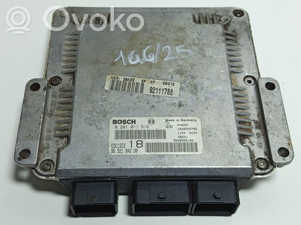 Peugeot 607 Unitate/modul de control motor 