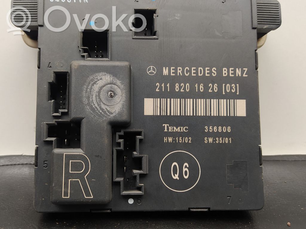 Mercedes-Benz E W211 Unité de commande module de porte 