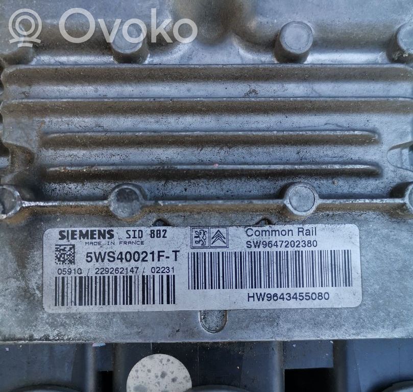 Engine control unit/module   SW9647202380