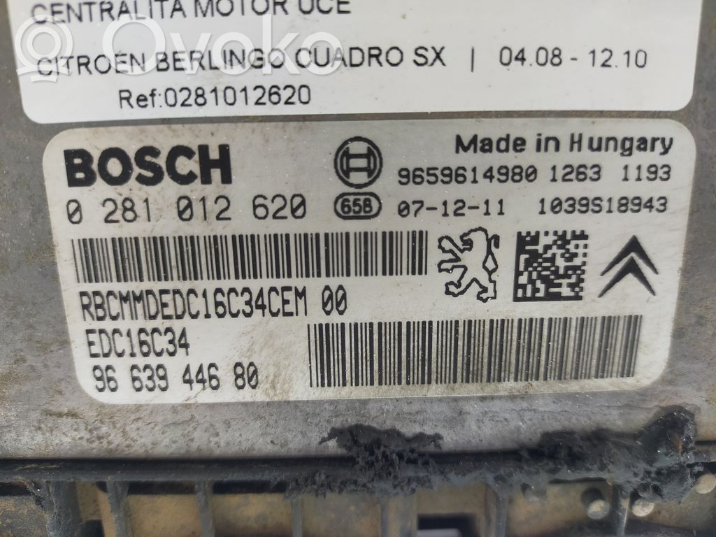 Citroen Berlingo Motorsteuergerät/-modul
