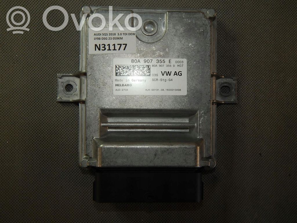 Audi Q5 SQ5 FY Reducing agents exhaust control unit 