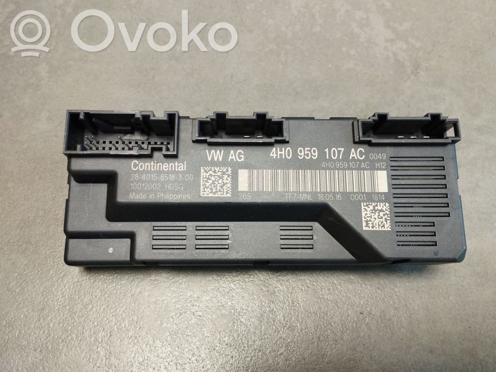Tailgate/trunk control unit/module   4H0959107AC