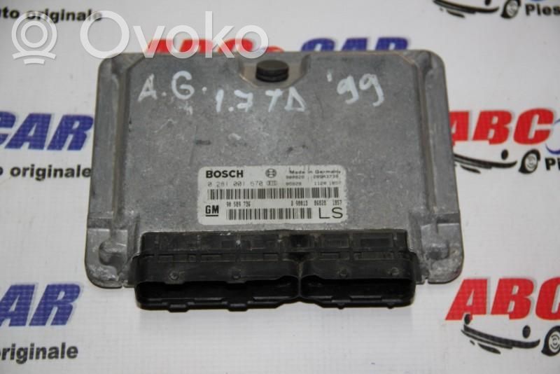 Engine control unit/module ECU   0281001670,90589736LS