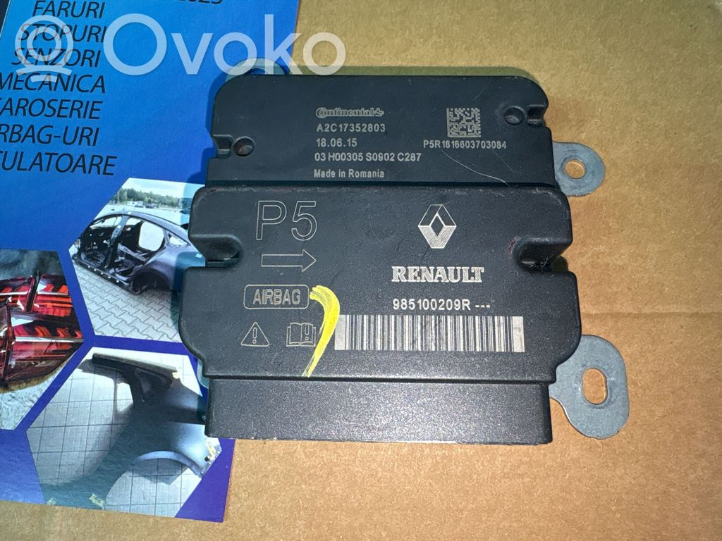 Airbag control unit/module   985100209R,A2C17352803