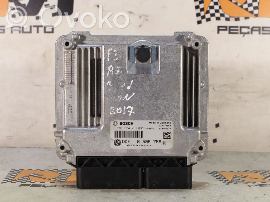 BMW 3 F30 F35 F31 Sterownik / Moduł ECU 