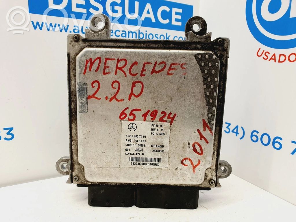 Komputer / Sterownik ECU silnika   A6519007401,A6519001801