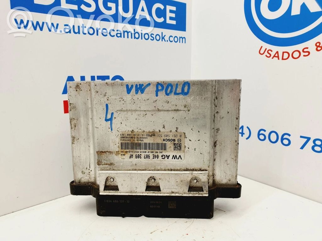 Volkswagen Polo V 6R Unité de commande, module ECU de moteur 