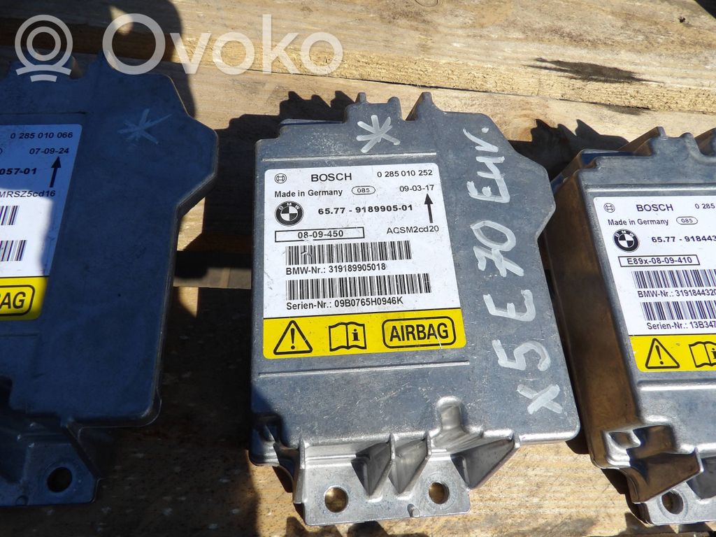 Module de contrôle airbag   9189905,0285010252,319189905018