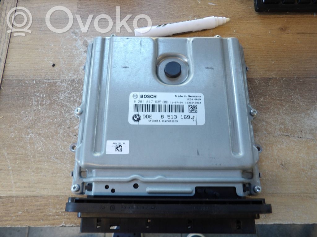 Komputer / Sterownik ECU i komplet kluczy   8513169,0281017635,030162083